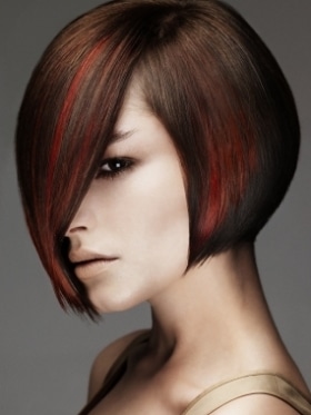 Stacked Haircut Classic Bob Back View Hairstyle